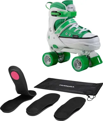 Imagen del producto de Patinetes en línea, talla 36-39 (verde/blanco, diseño tipo zapatilla deportiva)