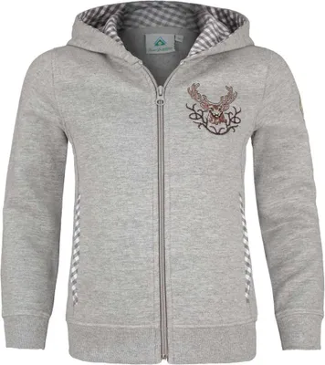 Produktbild von Kapuzenjacke Sweater 57301 Kinder grau 116