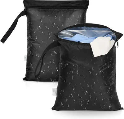 Image de Sac étanche 30 x 35 cm, organisateur imperméable, lot de 2, pour les vêtements mouillés et sales