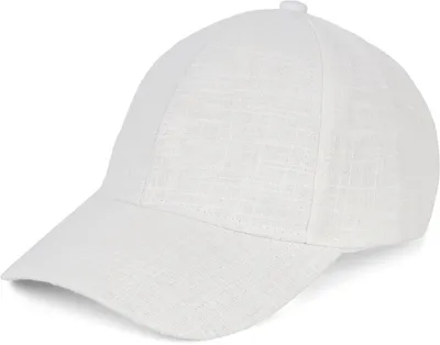 Produktbild von styleBREAKER Uni Baseball Cap Sommer Leinen, Weiß