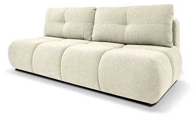 Zdjęcie produktu dla Rozkładana sofa z pojemnikiem Milorya, kolor kremowy