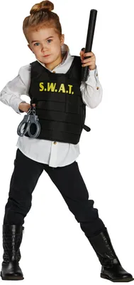 Produktbild von SWAT Weste Einsatz Spezialkräfte Kinder Karneval Fasching Kostüm 116-152