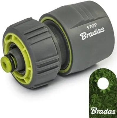 Produktbild von Schlauchkupplung Reparator Schlauchverbinder Hahnanschluß 1/2" 3/4" 1" Bradas 10. Schlauchkupplung 1/2" m. Stop