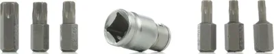 Produktbild von Yato YT-0410, 6 Stück(e), Torx, 9.5 mm, T25, T30, T40, T45, T50, T55, Stahl, 25,4 / 2 mm (1 / 2")