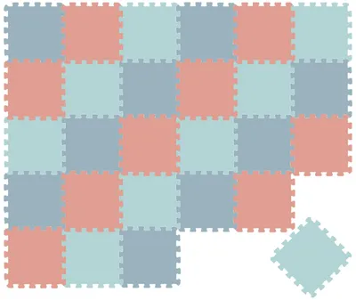 Imagen del producto de Alfombrilla de juego para bebés de 27 piezas, puzzle, 30x30 cm, alfombrilla para gatear, alfombrilla para el suelo, ideal para la habitación de los niños