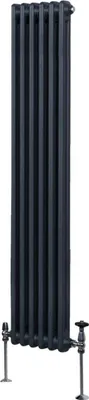 Obrázok produktu pre Tradičný 2-stĺpový radiátor - 1800 x 292 mm - antracitovo sivý
