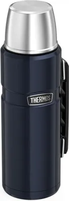 Produktbild von Thermoskanne mit Getränkehalter - dunkelblau