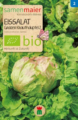 Artikelbild 1 von 'BIO Eissalat Grazer Krauthäuptel 2' aus der Kategorie Eissalatsamen