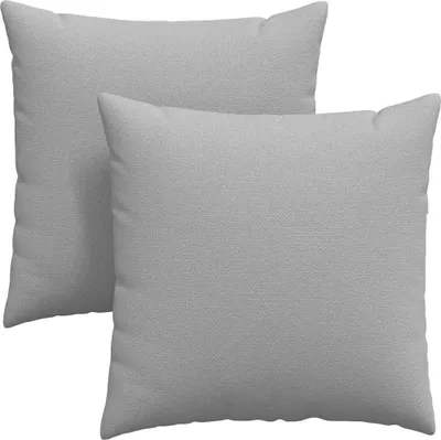 Produktbild von vidaXL Sofakissen 2 pcs Wolkengrau 60 x 60 cm Stoff