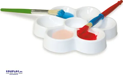 Produktbild von EDUPLAY 210284 Blüten Palette Ø 18 x 3 cm, weiß