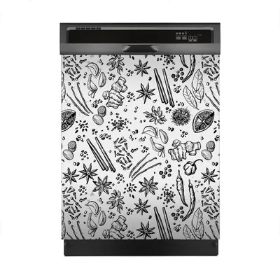 Produktbild von Magnete Dekorative 60x70 cm Küche Magnetmatte Spülmaschine - Kräuter Gemüse