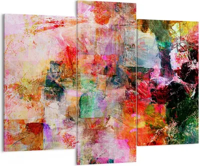 Produktbild von Bild auf Leinwand - Leinwandbild - Abstraktion modern - 130x100cm - Wand Bild - Wanddeko - Leinwanddruck - Bilder - Kunstdruck - Wanddekoration - Leinwand bilder - Wandkunst - CB130x100-3545