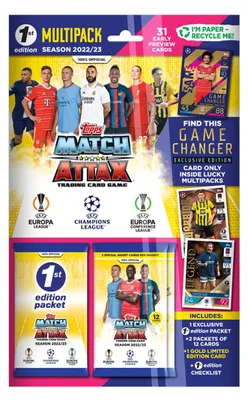 Zdjęcie produktu dla Topps – Liga Mistrzów 2022/23 – Karty kolekcjonerskie – Multipack 1. edycji