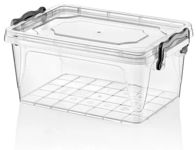 Obrázek produktu pro Úložný box Úložný kontejner Průhledný box Plastový box Skládací box Plastový box s víkem 8L