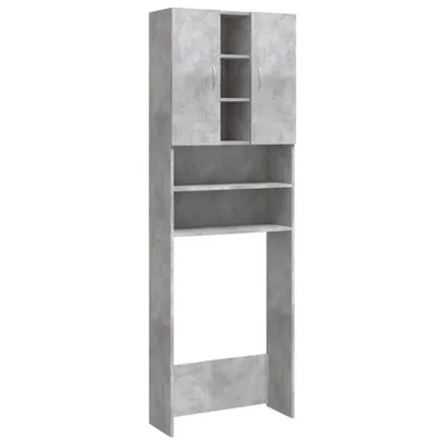 Immagine prodotto di vidaXL Armadio per lavatrice grigio cemento 64x25,5x190 cm