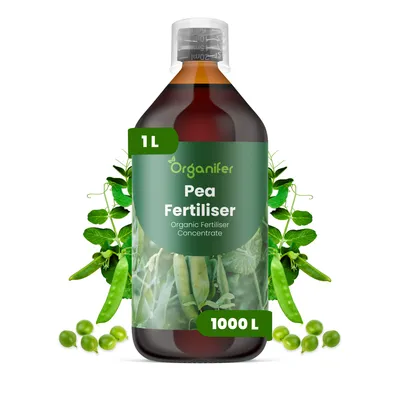 Obrázok produktu pre Hrach, tekuté hnojivo, 1 L – vzorec NPK 2-1-8 – vhodné pre hrach – podporuje silný rast a bohatú úrodu – značka Organifer
