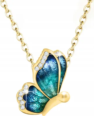 Produktbild von Goldkette mit Schmetterling Schmetterling Insekt Schmetterling Schmetterling Insekt SILBER 925