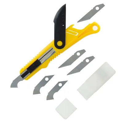 Plastikschneider mit 5 Klingen, Modellbau-Werkzeug
