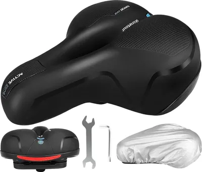 Image de Selle de vélo Mémoire Foam Amortisseur de chocs Respirant Hommes