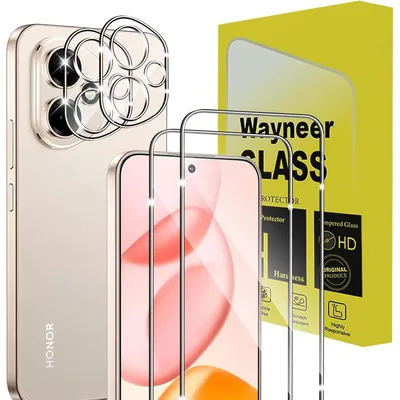 Productafbeelding van Beschermfolie voor de Honor 400 5G, 2x schermbeschermfolie, 2x camera beschermfolie, gehard glas, hardheid 9H, HD