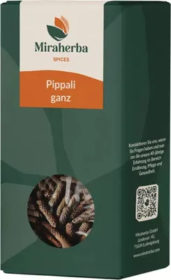 Produktbild von Miraherba -  Pfeffer lang / Pippali ganz - 100g