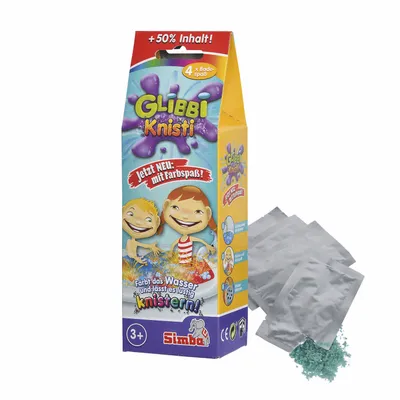Produktbild von Simba Glibbi Knisti 4x Badespaß Badepulver knistert im Wasser 4 x 10g ab 3 Jahren