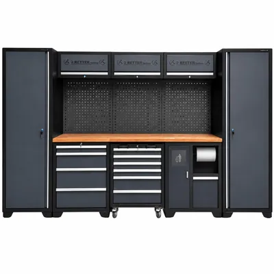 Produktbild von Werkstatteinrichtung SET 11 Teile - RETTER Schranksystem RTX1100 | 3240 x 500 x 2040 mm