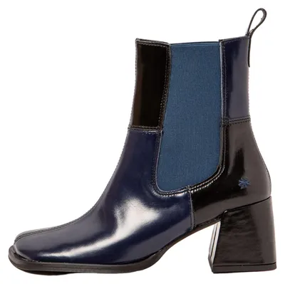 Image de Art Bottines pour Femme 1707 NAPPA SHINNY NAVY-BLACK/ VERONA Multicolore