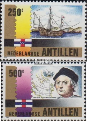 Produktbild von Briefmarken Niederländische Antillen 1992 Mi 750-751 (kompl.Ausg.) postfrisch Briefmarkenausstellung