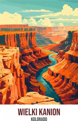 Produktbild von Plakat 70x100cm Grand Canyon