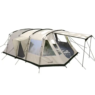 Produktbild von Skandika Tunnelzelt Nordland Sleeper für 6 Personen | Skandika Sleeper Schlafkabine, Zelt mit eingenähtem Zeltboden, wasserdicht, 5000 mm, 2 m Höhe