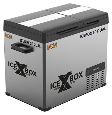 Produktbild von Cross Tools Kompressor-Kühlbox ICEBOX 50 DUAL, getrenntes Kühl- und Gefrierfach, per App steuerbar, 39 l