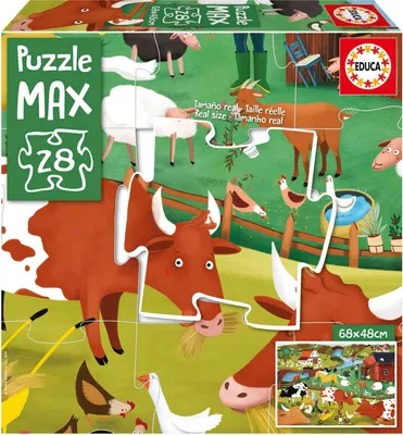 Produktbild von Educa - Puzzle The Farm MAXI - 1-39 dielov