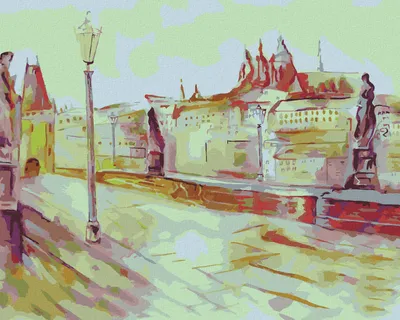 Produktbild von Zuty - Malen nach Zahlen - ABSTRAKTE KARLSBRÜCKE, 40x50 cm, ohne Keilrahmen