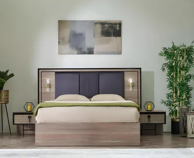 Obrázek produktu pro Moderní ložnice kompletní sada 6 ks designové postele šatní skříň