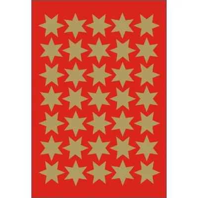 Produktbild von HERMA Weihnachts-Sticker DECOR "Sterne" 16 mm gold 3 Blatt à 35 Sticker