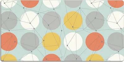 Produktbild von Schreibtischmatte Tischunterlage 120x60 cm Mauspad - Geometrisches Muster