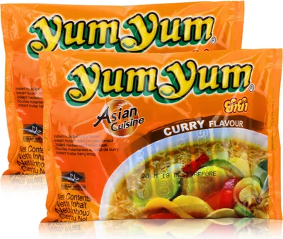 Produktbild von Yum Yum Instant Nudeln Curry 60g - Fertiggericht (2er Pack)