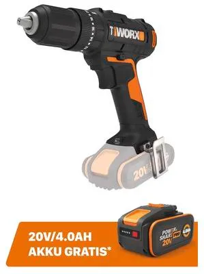 Produktbild von Akku-Schlagbohrschrauber WORX 20V 50Nm WX370.9, ohne Akku und Ladegerät
