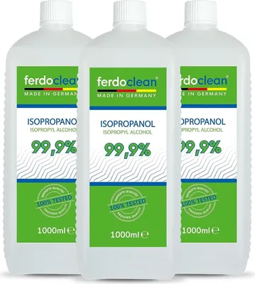 Produktbild von ferdoclean Isopropanol 99,9% 3 x 1L Isopropylalkohol (IPA) 2-Propanol