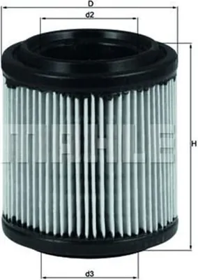 Produktbild von MAHLE LX 279 Luftfilter für PORSCHE 928 Coupe
