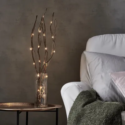 Zdjęcie produktu dla Dekoracja gałązki Led TWIG WILLOW 60 cm na baterie