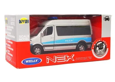 Immagine prodotto di Mercedes Sprinter 1:34 Polizia Argento WELLY