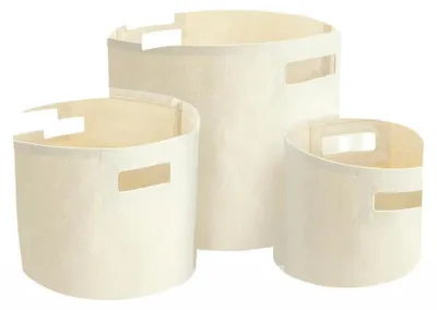 Produktbild von Westford Mill W574 | Canvas Storage Tubs - Farbe: Natural - Größe: S