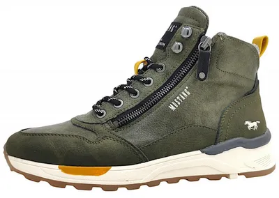 Produktbild von Mustang Herrenschuhe Für lose Einlagen Schnürstiefel Grün Freizeit