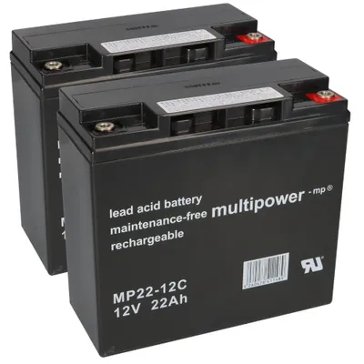 Zdjęcie produktu dla Akumulator kompatybilny z kosiarką RL2000 RL-2000 24V 2x 12V 22Ah AGM ołowiowy MP bezobsługowy
