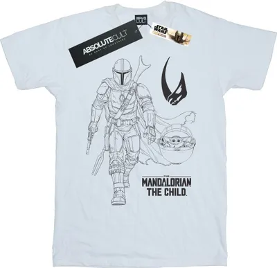 Produktbild von Star Wars - "The Mandalorian Clan Of Two" T-Shirt für Damen BI45699 (3XL) (Weiß)