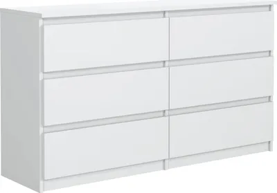 Produktbild von Mobelsta Kommode, Schrank mit Schubladen, Modernes Sideboard, Schubladenschrank, Kommodenschrank, Weiß 138,5x39x78,5 cm