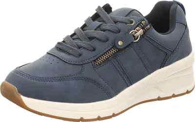 Produktbild von living UPDATED Damen-Schnürhalbschuh Blau-Weiß, Farbe:blau, EU Größe:38