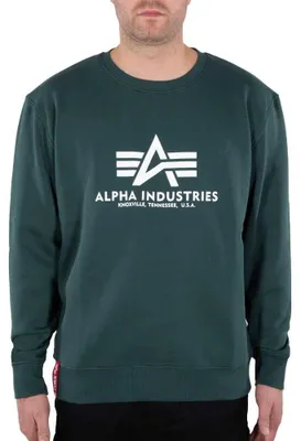 Produktbild von Alpha Industries Basic Sweater Sweatshirt für Herren Navy Green